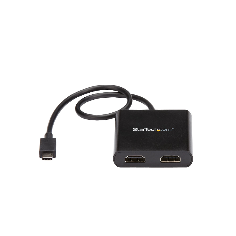 StarTech MSTCDP122HD 2-Port Multi Monitor Adapter - USB-C to 2x HDMI Video Splitter